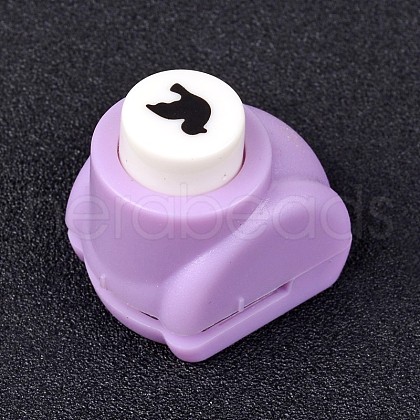 Random Single Color or Random Mixed Color Mini Plastic Craft Paper Punch Sets for Scrapbooking & Paper Crafts AJEW-L051-05-1