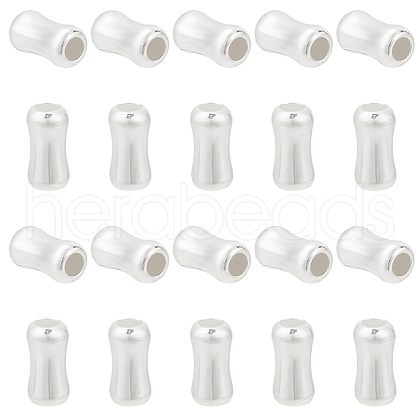 GOMAKERER 20Pcs 925 Sterling Silver Beads STER-GO0001-48-1