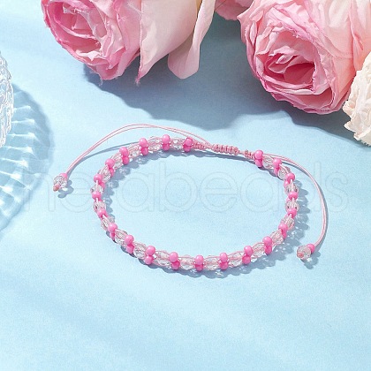 Baking Paint Glass Seed Beaded Bracelets BJEW-MZ00155-04-1