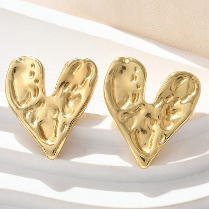 304 Stainless Steel Stud Earrings EJEW-U047-22G-1