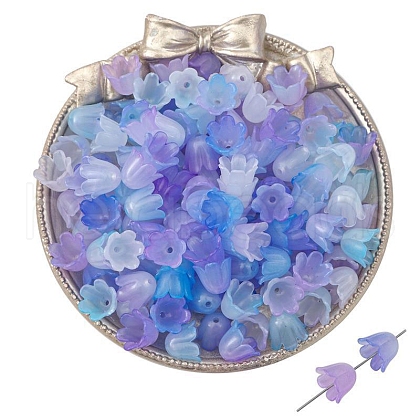 100Pcs Acrylic Bead Caps PW-WGF2E45-03-1