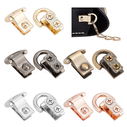 WADORN 10Pcs 5 Colors Zinc Alloy Suspension Clasps FIND-WR0011-08-1