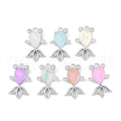 UV Plating Alloy Pendants FIND-M018-28G-1