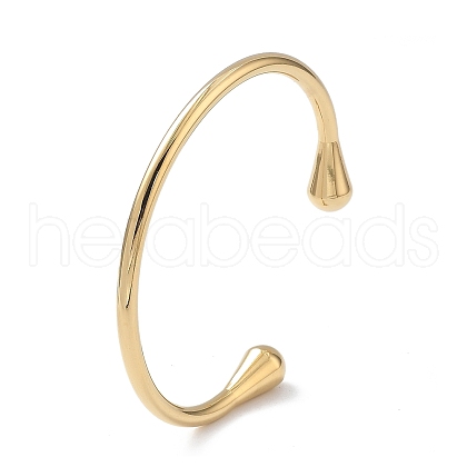 Ion Plating(IP) 304 Stainless Steel Cuff Bangles for Women BJEW-Z078-12G-1