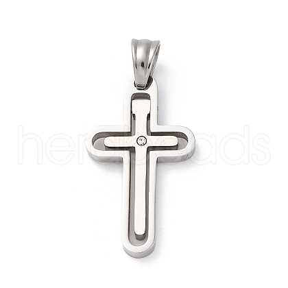 304 Stainless Steel Pendants STAS-L286-17P-1