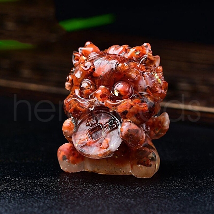 Resin PiXiu Figurine Display Decorations PW-WG22F9A-11-1