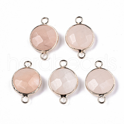 Pink Aventurine Links Connectors G-N326-86A-12-1