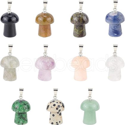 SUPERFINDINGS Horse Eye Gemstone Pendants G-FH0001-16-1