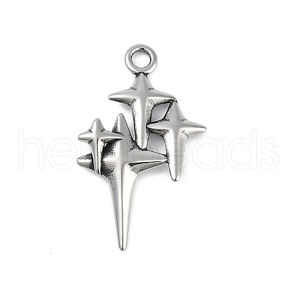 316 Surgical Stainless Steel Pendants X-STAS-G349-39AS-1