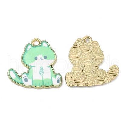 Alloy Enamel Pendants FIND-C037-20G-01-1