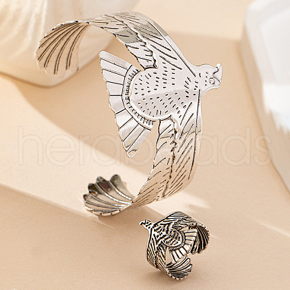 Eagle Alloy Cuff Bangles & Rings Sets for Women FS-WG75483-01-1