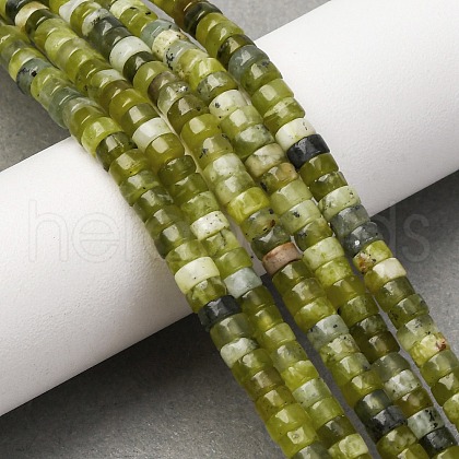 Natural Xiuyan Jade Beads Strands G-L624-I03-2x4mm-1