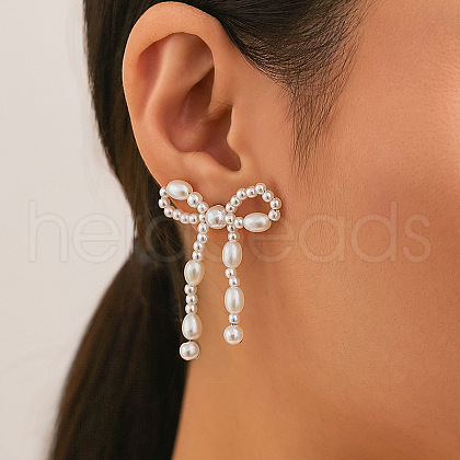 Bowknot Alloy Stud Earrings WGF38D2-11-1