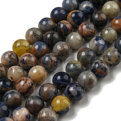 Natural Sodalite Beads Strands G-F591-13B-1