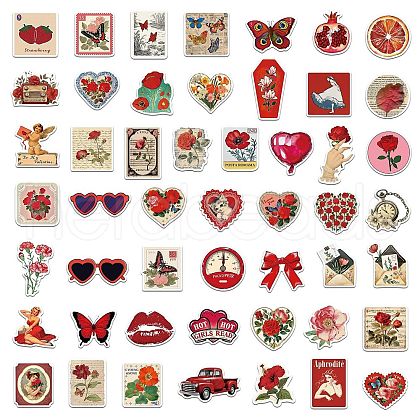 50Pcs Handbook Material Printing PVC Sticker Labels STIC-E006-05-1