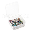 25Pcs 12 Colors 304 Stainless Steel Rhinestone Charm STAS-LS0001-19P-7