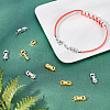 SUNNYCLUE 12 Sets 2 Colors Brass Fold Over Clasps FIND-SC0002-74-5