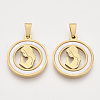 201 Stainless Steel Pendants STAS-N089-61G-1