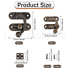 Globleland 100 Sets Iron Hinge AJEW-GL0002-39-2