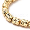 Electroplated Natural Lava Rock Beads Strands G-G984-15KCG-3