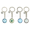 Alloy Glass Keychain KEYC-YW00068-01-2
