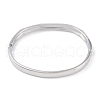 Non-Tarnish 304 Stainless Steel Faceted Ring Hinged Bangles for Women BJEW-C071-16P-3