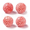 Synthetic Shell Dyed Carved Beads SHEL-H005-27-1