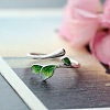 Alloy Enamel Open Cuff Rings for Women FS-WG3FF40-02-1