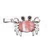 Synthetic Cherry Quartz Glass Pendants PW-WG77816-03-1