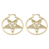304 Stainless Steel Ring with Star Hoop Earrings for Women EJEW-R156-02G-1