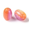 Triple Color Resin European Beads RESI-F055-13C-2