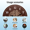 MDF Printed Wall Clock HJEW-WH0058-018-3