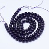 Natural Amethyst Round Bead Strands G-M212-4mm-03C-2