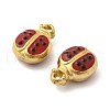 304 Stainless Steel Enamel Pendants STAS-D369-13G-2