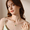 SUPERFINDINGS 4 Sets Natural Mixed Stone Copper Wire Wrapped Pendants FIND-FH0009-11-7