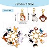 Alloy Enamel Pendant Decoration HJEW-SW00023-01-3