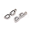 Glasses Alloy Small Handmade Charms Pendant PALLOY-WH0086-79AS-1