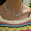 3Pcs Bohemian Style Handmade 3 Layer Round Glass Seed Beaded Necklaces for Women Vacation HM8035-1