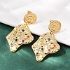 304 Stainless Steel Stud Earrings EJEW-S265-01G-1