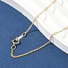 Brass Singapore Chain Necklaces for Women Men NJEW-Z068-10G-3