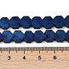 Electroplated Natural Lava Rock Beads Strands G-K388-04B-06-4