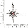 316 Surgical Stainless Steel Micro Pave Cubic Zirconia  Pendants STAS-D304-09P-3