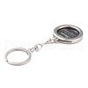 Zinc Alloy Keychain Cabochon Settings KEYC-B040-01P-3