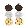 Printed Acrylic Big Pendants OACR-N144-03-1
