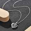 304 Stainless Steel Necklaces for Women NJEW-R015-04P-2
