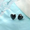 Hypoallergenic Bioceramics Zirconia Ceramic Heart Stud Earrings EJEW-C065-02D-2