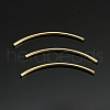 Yellow Gold Filled Curved Tube Beads KK-G150-31-1