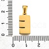 Golden 304 Stainless Steel Pendants STAS-K300-01G-E-3