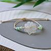 Ceramic Round Beads Braided Beads Bracelets WG31ACA-04-1