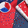 SOFPLATE Independence Day Themed Opaque Acrylic Beads MACR-SP0001-31A-4